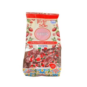Perle di Sole Bites Strawberry Candies Caramelle Ripiene alla Fragola 100 g