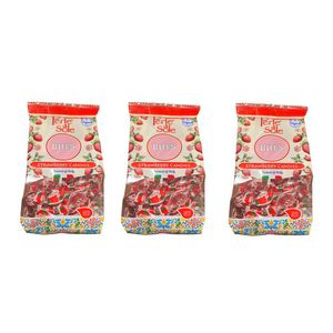 Perle di Sole Bites Strawberry Candies Caramelle Ripiene alla Fragola 100 g_0