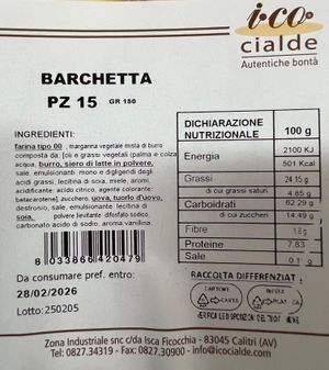 I.CO Cialde barchetta 15 pezzi 150 Gr._1