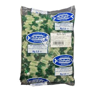 Ambrosoli Starke Minzbonbons 2,5 Kg – Minzbonbons in Professioneller Verpackung