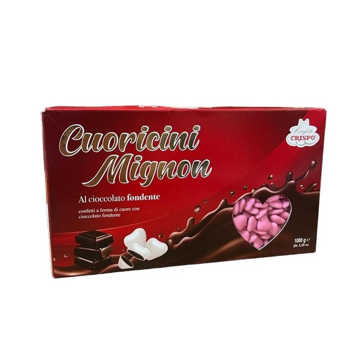 Crispo Confetti cuoricini Mignon rosa 1 Kg.