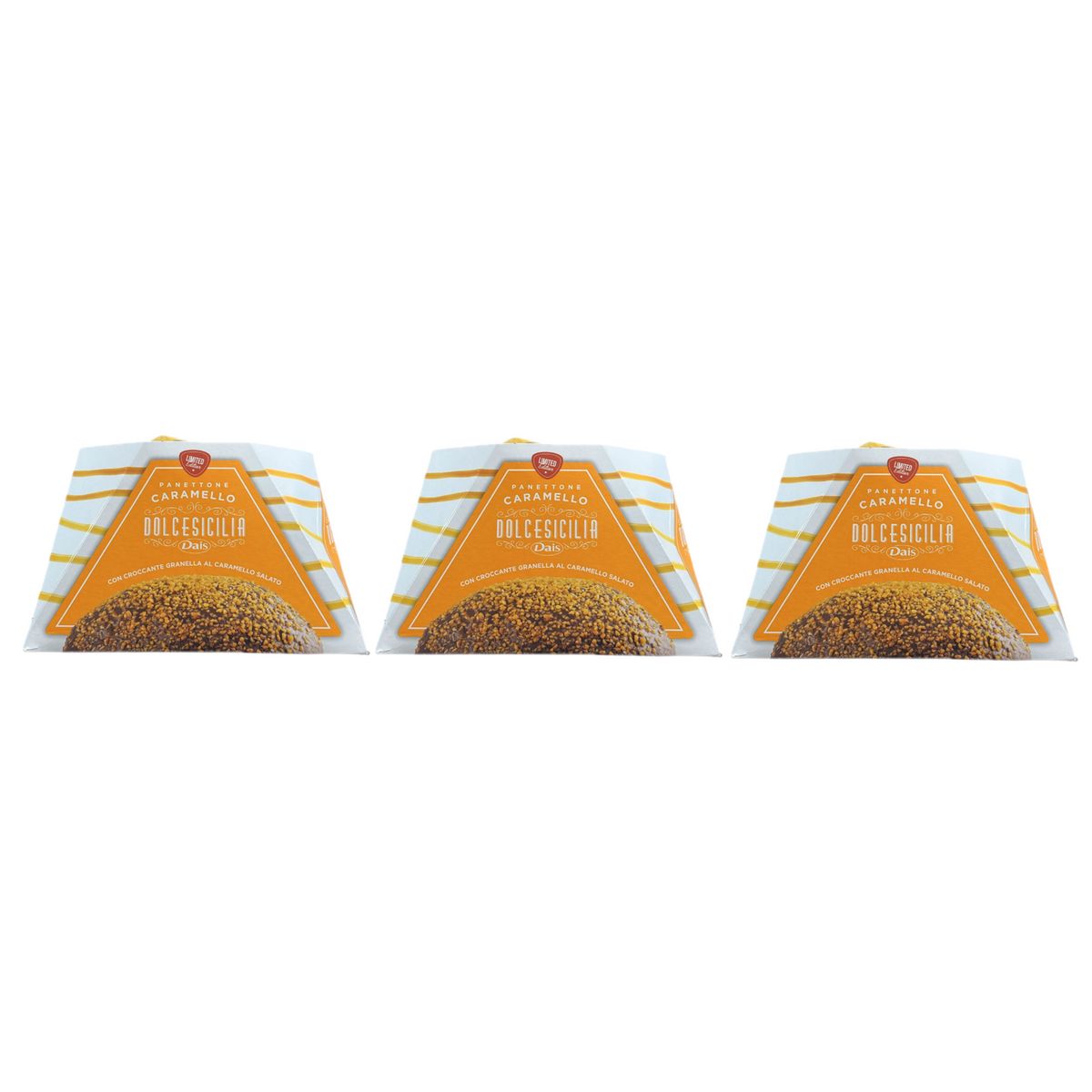 Panettone Dais con Crema de Caramelo Salado 800g – 3 Piezas