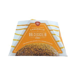 Dais Panettone con Crema de Caramelo Salado 800 g – Suave Panettone Italiano con Relleno Cremoso y Sabor Exquisito