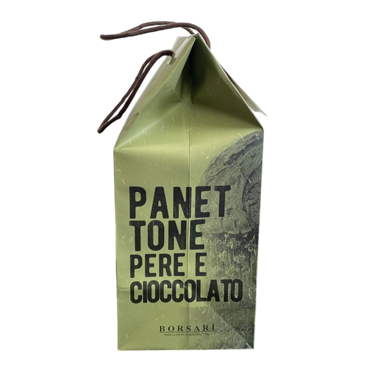Borsari Panettone with Pears and Chocolate in a 1 kg Shopping Bag