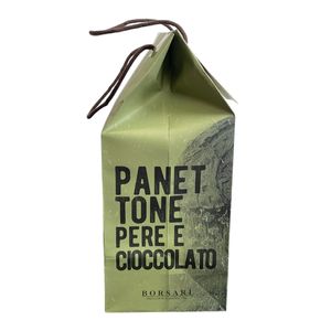 Borsari Panettone Pear and Chocolate in Gift Bag 1 Kg – Soft Italian Cake with Fruit and Dark Chocolate, Perfect Gourmet Gift_desktop_2