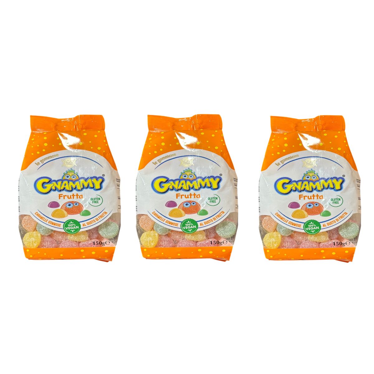 Gnammy Fruit Gummy Candies 150g - 3 pieces