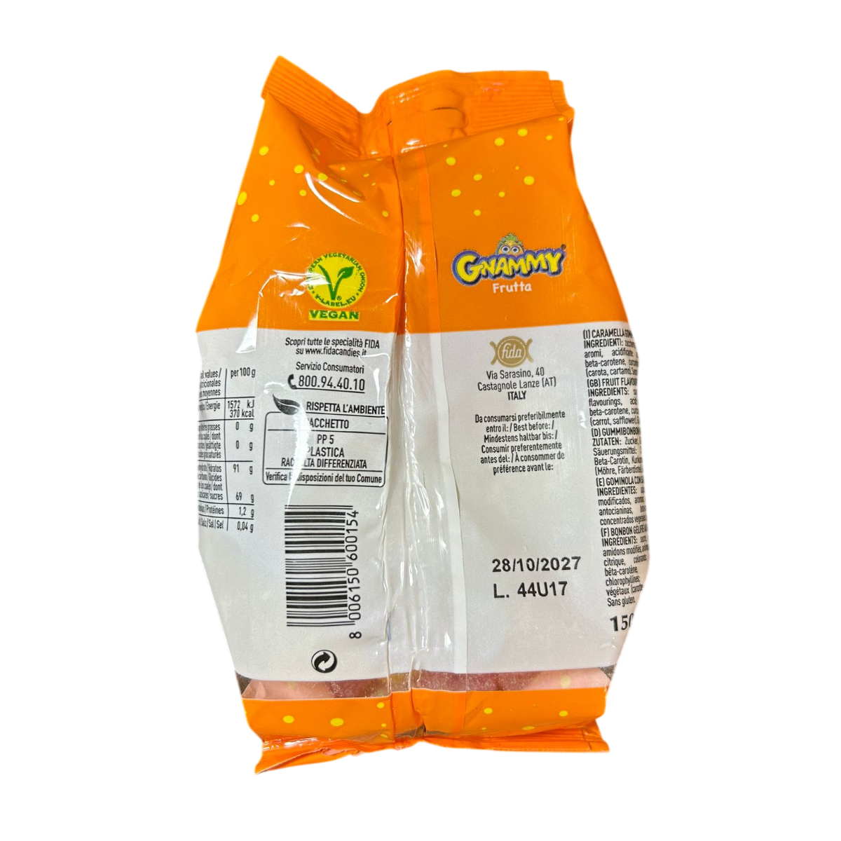 Gnammy Fruit Gummy Candies 150g