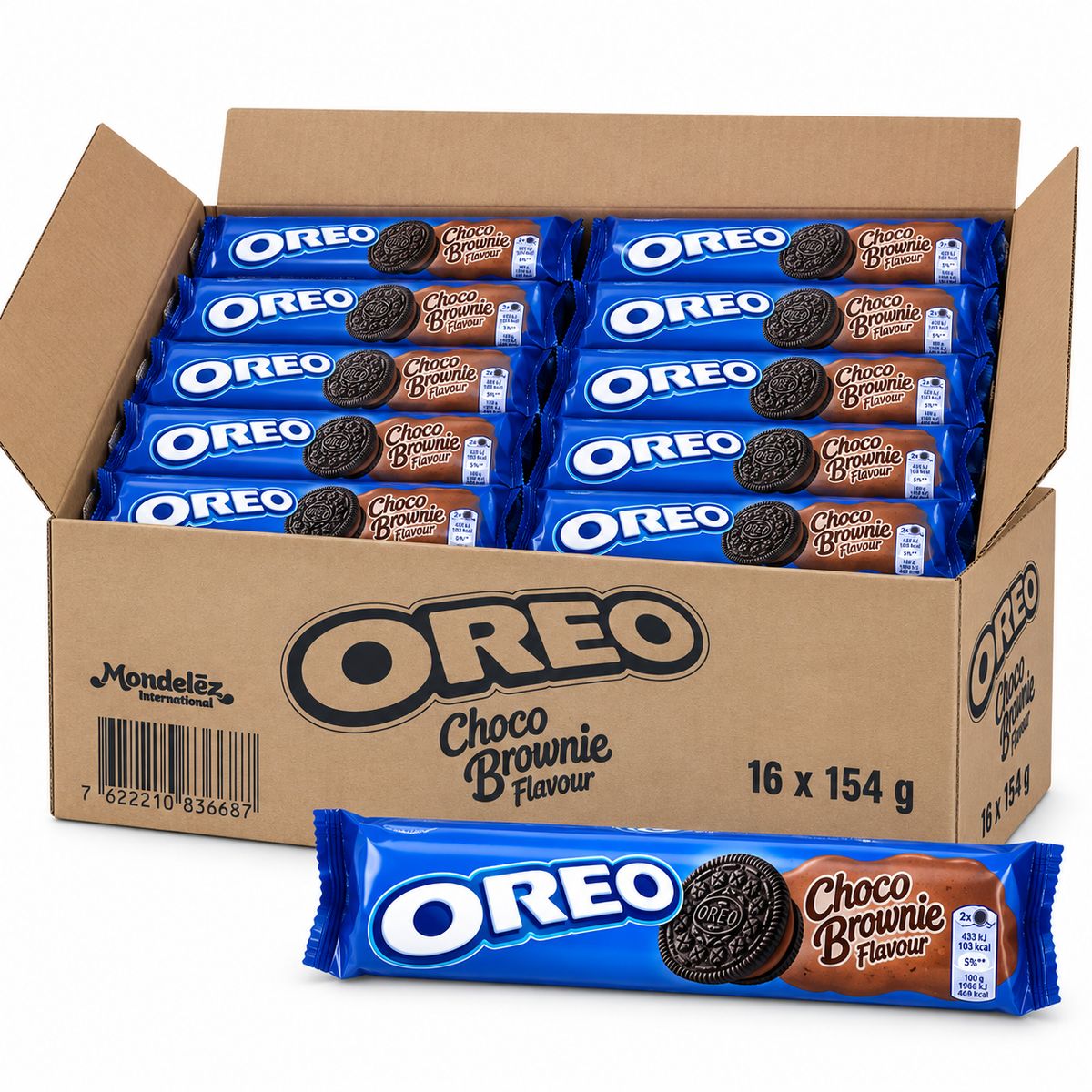 Oreo Choc'o Brownie Cocoa Cookies 154 g - 16 pieces