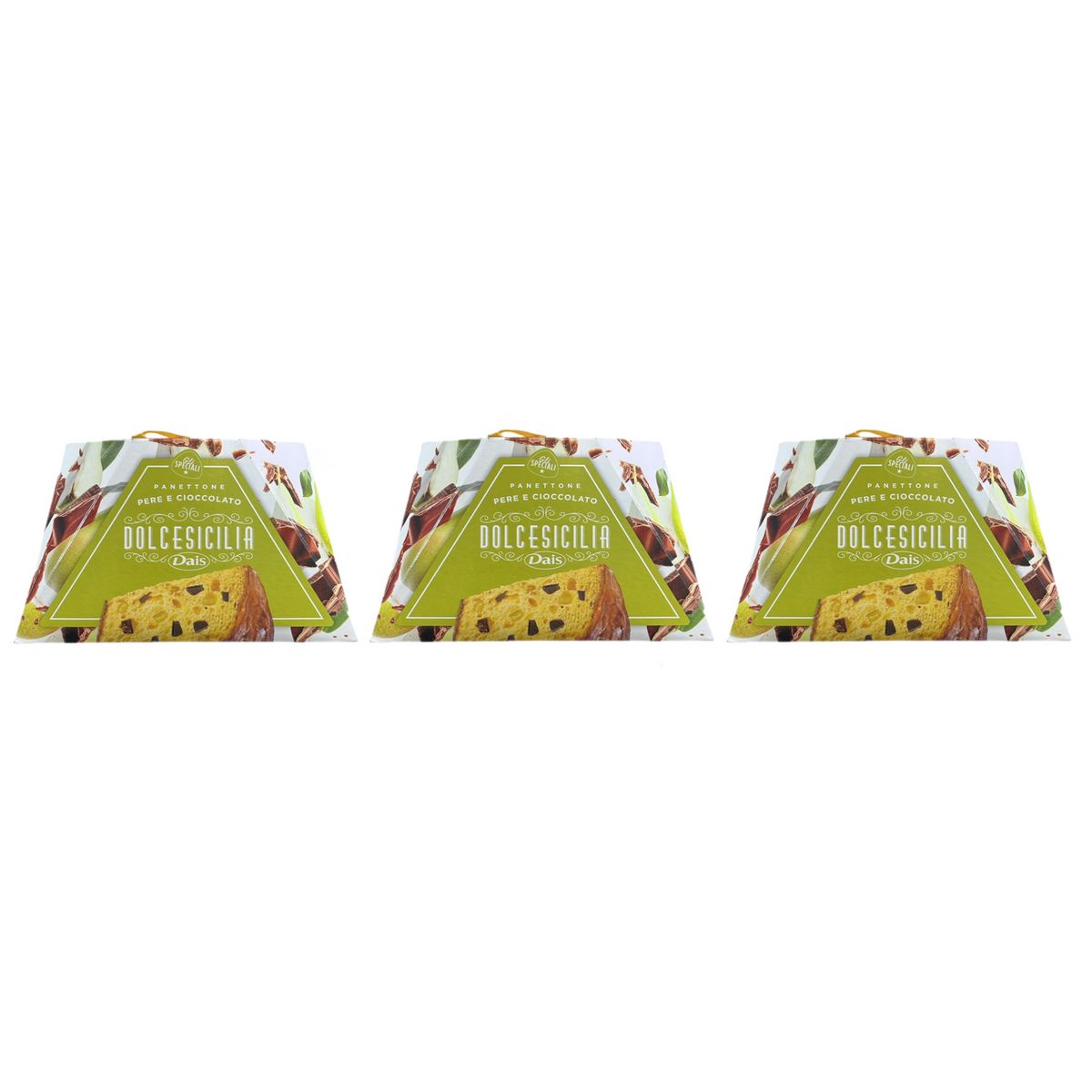 Panettone Dais Peras y Chocolate 750 g - 3 Piezas