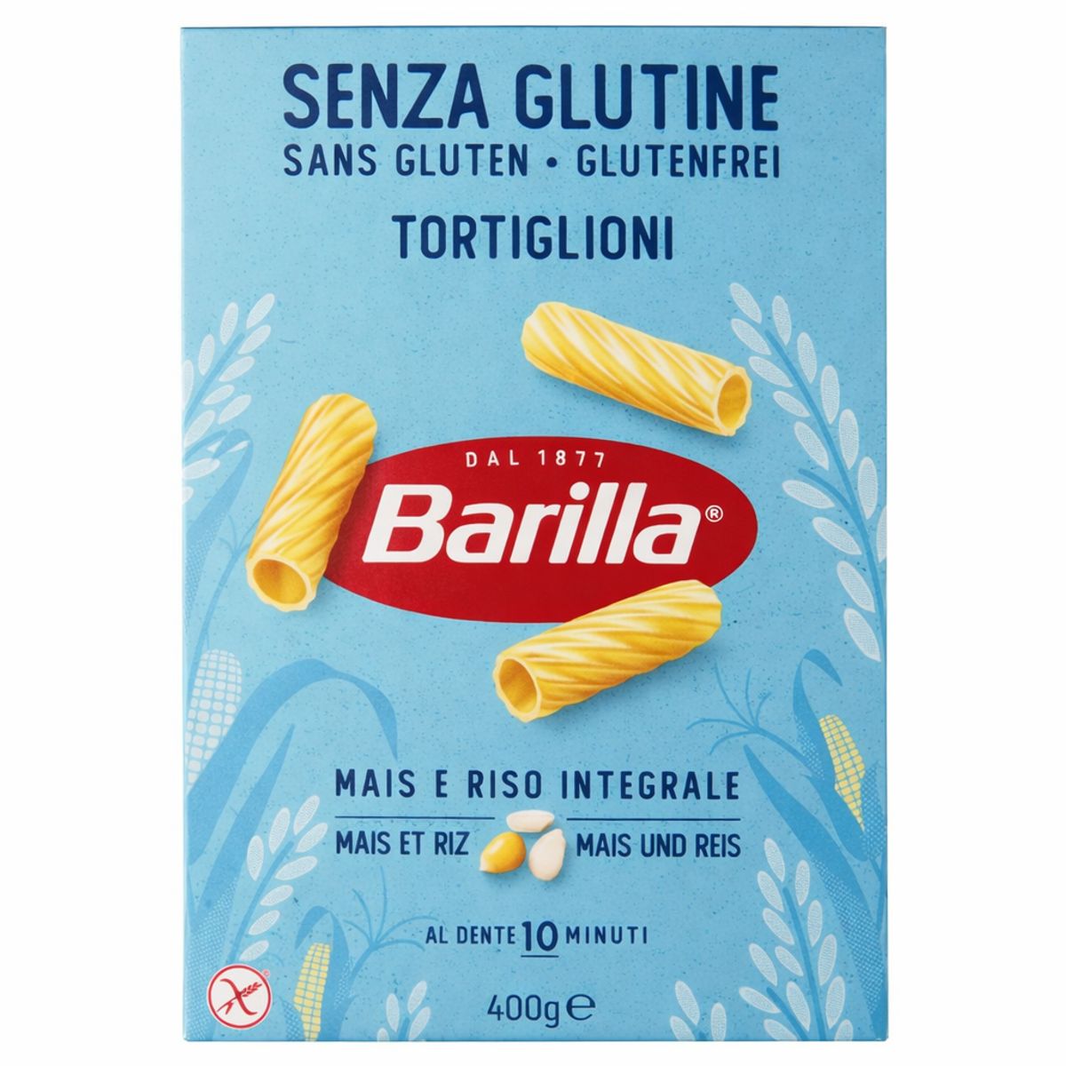 Barilla Pasta Tortiglioni Senza Glutine 400 Gr.
