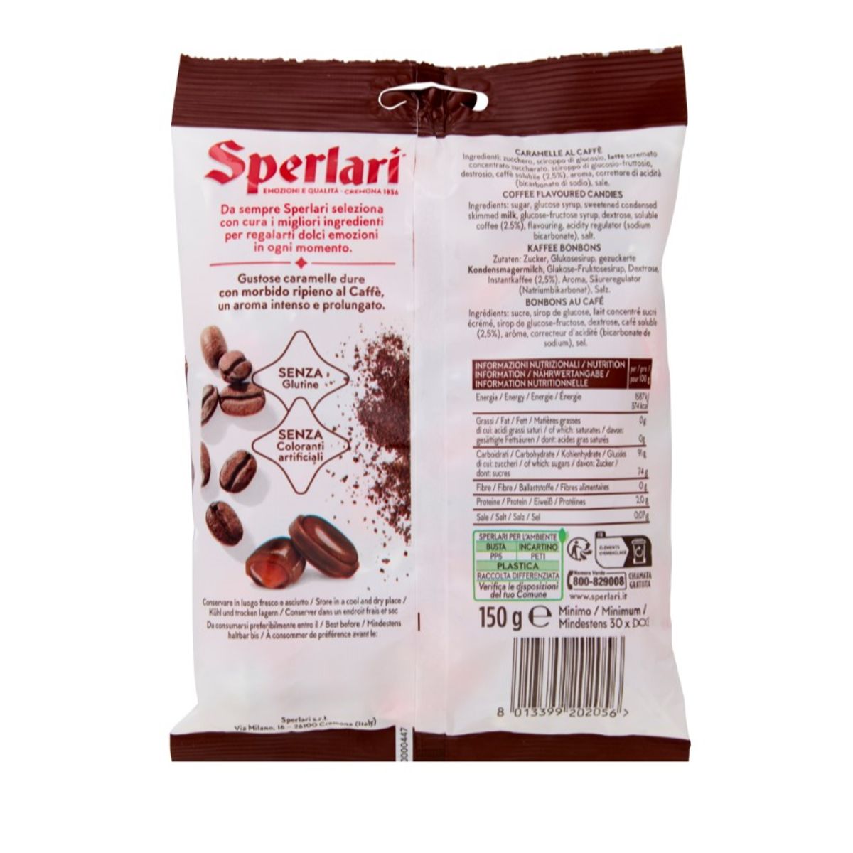 Sperlari Lavazza Coffee-Filled Hard Candies 150g