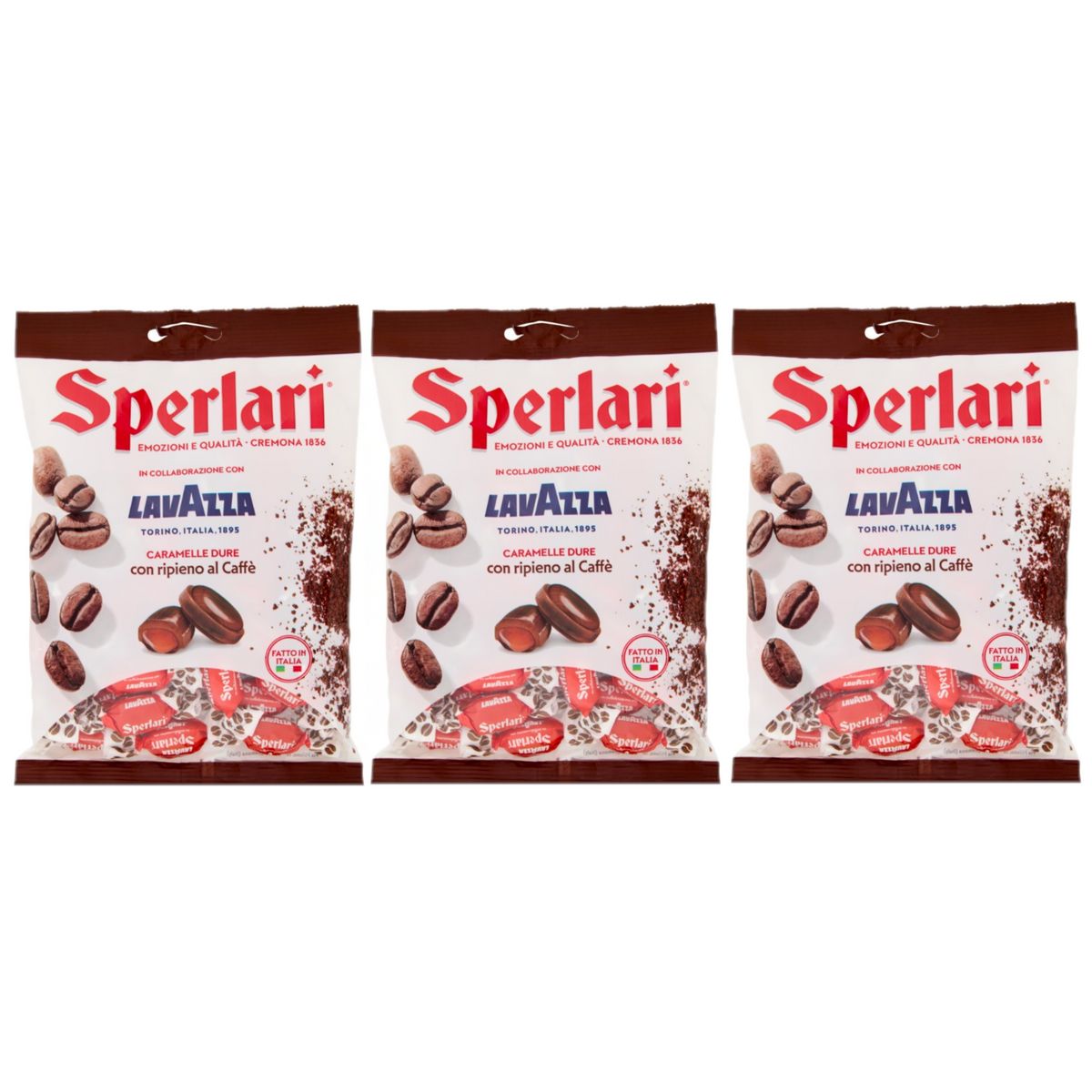 Sperlari Lavazza Coffee-Filled Hard Candies 150g - 3 Pieces