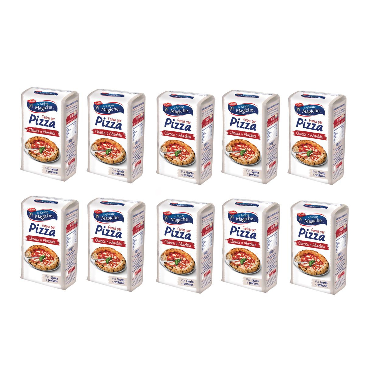 Le Farine Magiche farina per pizza 1 Kg. 10 pezzi
