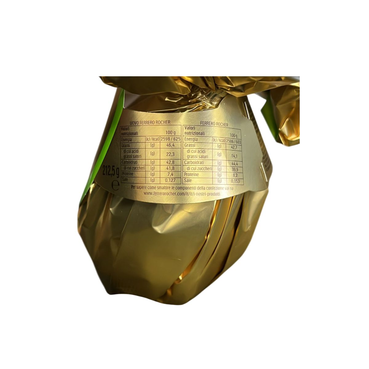 Ferrero Rocher Classic Ei Vollmilchschokolade mit Haselnüssen 212,5 g