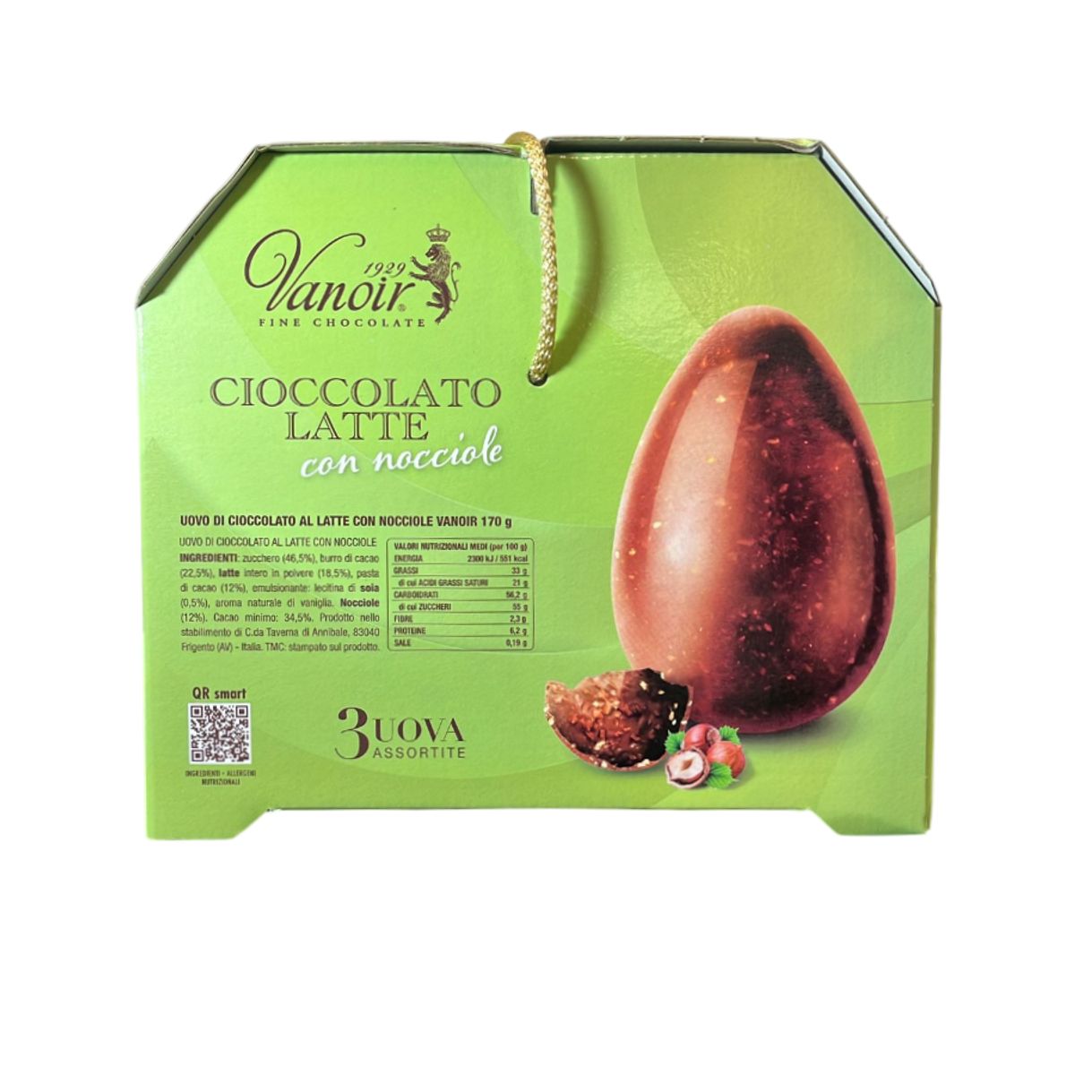 Vanoir I Capolavori 3 Eier Zartbitter-, Weiß- und Vollmilchschokolade 510 g