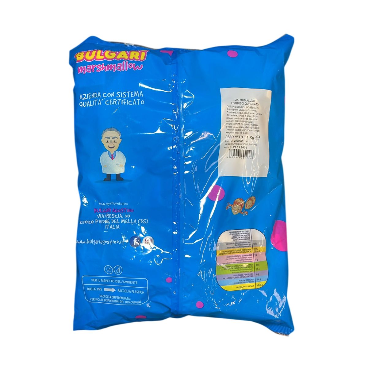 Bulgari Marshmallow Square Weiß 1 kg