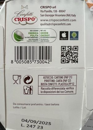 Crispo Confetti Bon Bon Sucré Frutti di Bosco 500 Gr._desktop_2