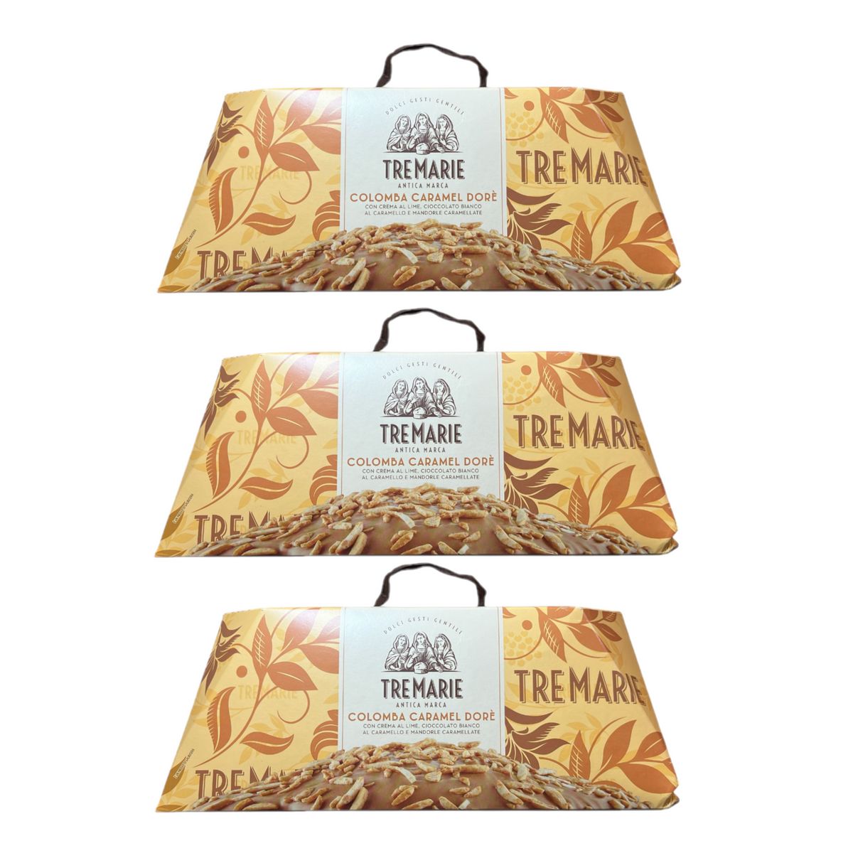 Tre Marie Colomba Caramel Dorè 900 g - 3 Pieces