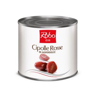 Robo Sweet and Sour Red Onions 2500 g – Red Onions in Red Wine Vinegar for Professional Use