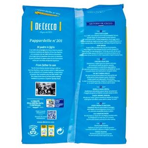 De Cecco Pappardelle n° 201 500 g – Pâtes de Semoule de Blé Dur Tréfilées au Bronze_1