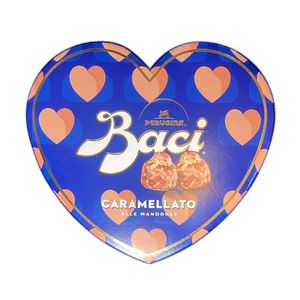 Baci Perugina Boîte Cœur aux Amandes Caramélisées 100 g – Chocolats au Chocolat Noir