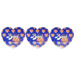 Baci Perugina Boîte Cœur aux Amandes Caramélisées 100 g – Chocolats au Chocolat Noir_0