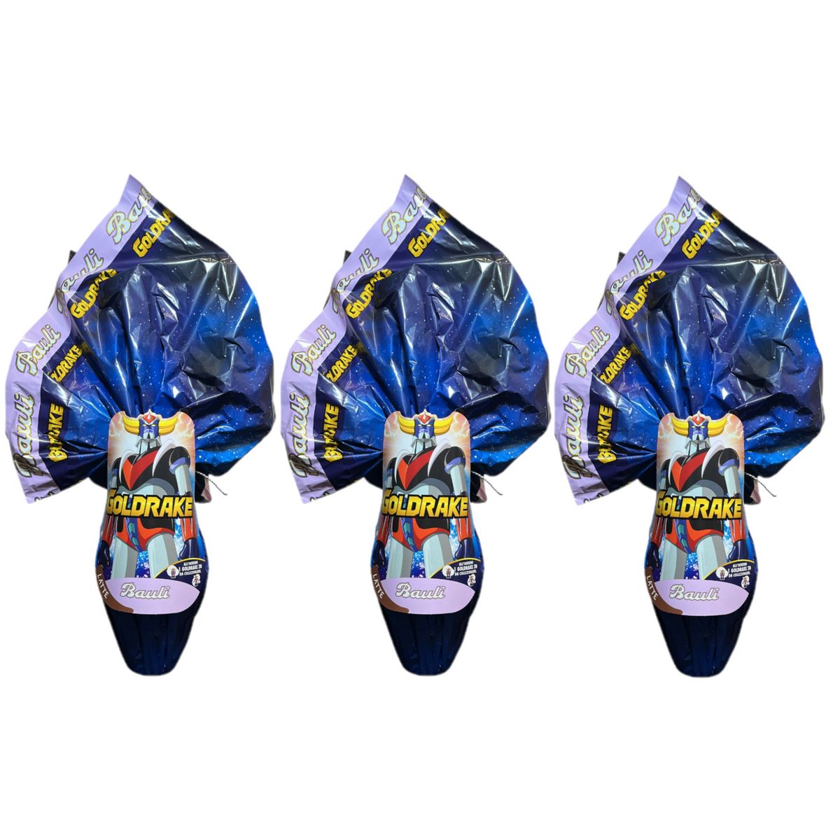 Bauli Uovo Goldrake al Latte 220 g - 3 Pezzi