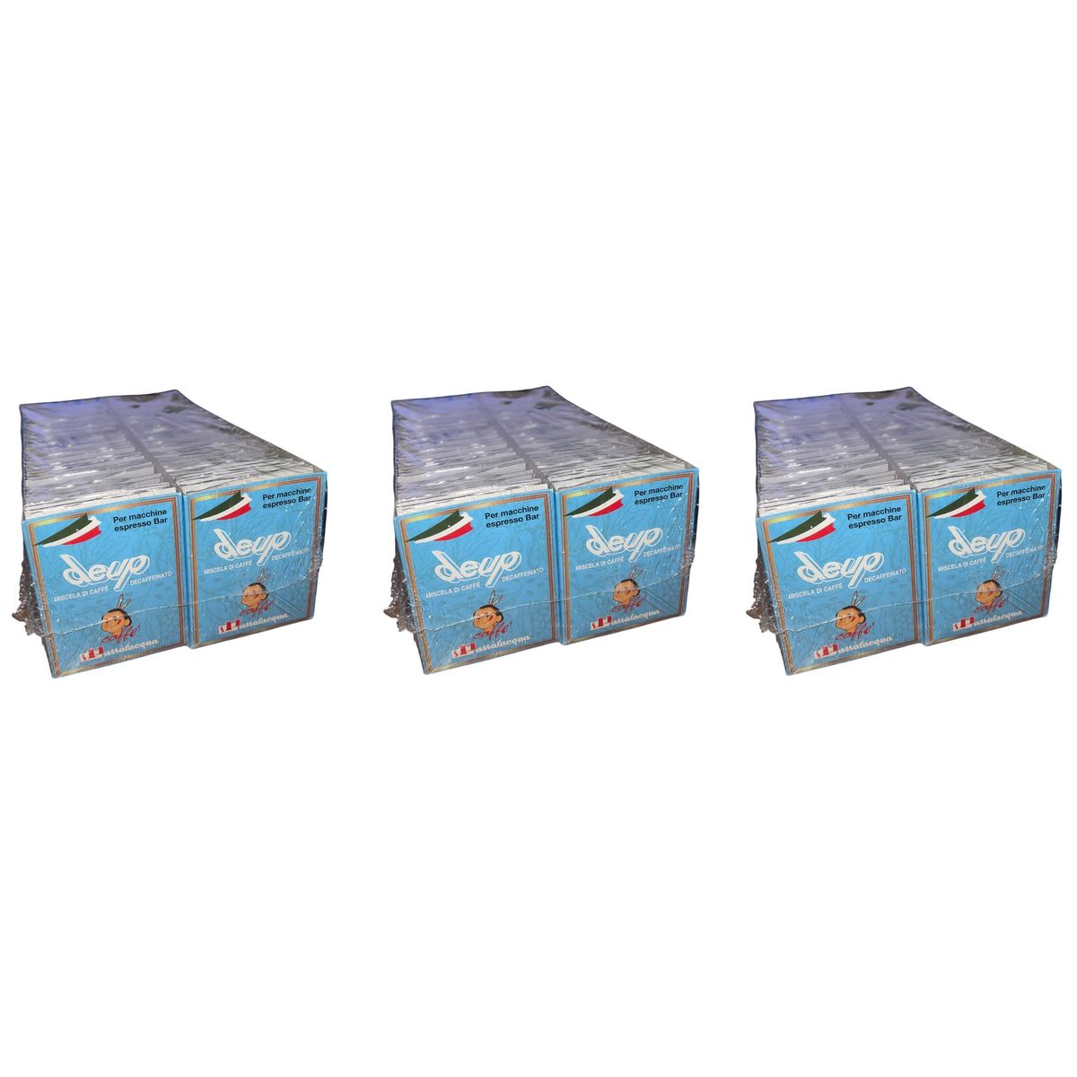 Passalacqua Deup Café Moulu Décaféiné Pour Machines à Expresso Bar Box 80 Sachets.