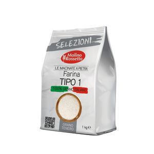 Molino Rossetto Farina di Grano Tenero Integrale Macinata a Pietra 1 kg