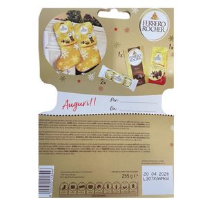Ferrero Rocher Christmas Stocking 255g – Golden Stocking with 17 Ferrero Specialties_1