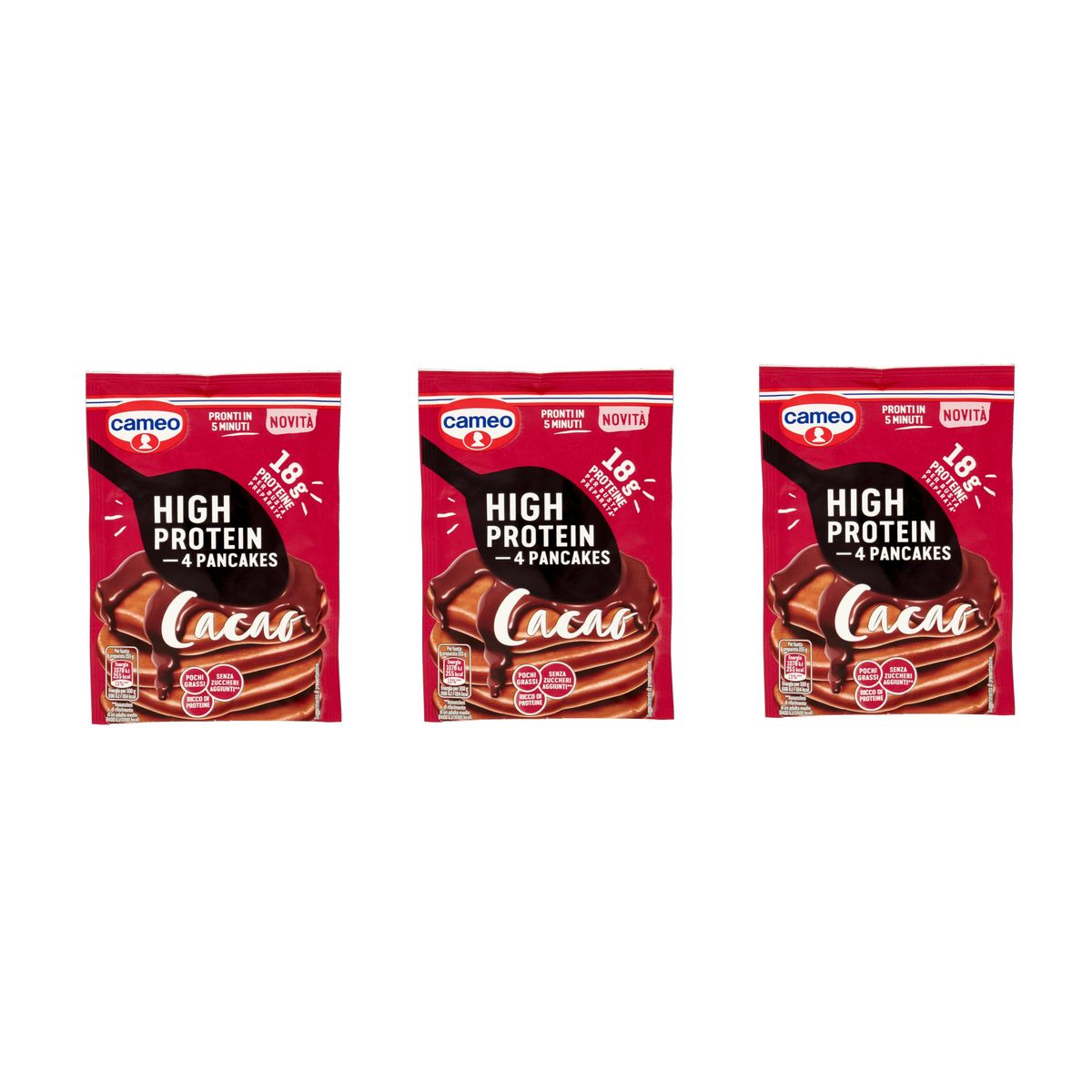 Cameo High Protein 4 Pfannkuchen Kakao 70 Gr.