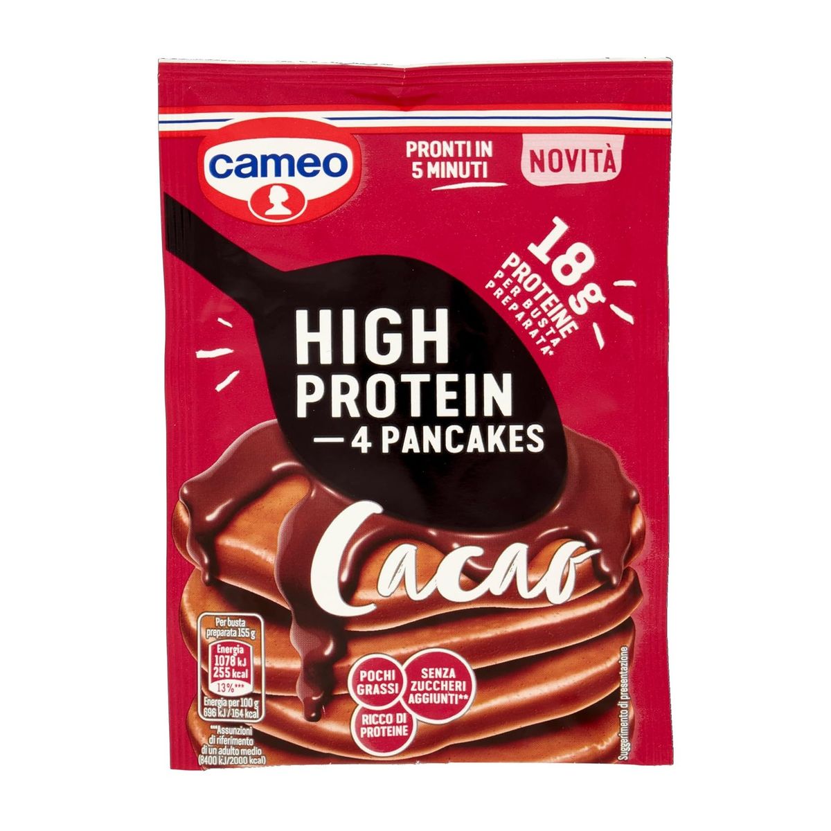Cameo High Protein 4 Pfannkuchen Kakao 70 Gr.