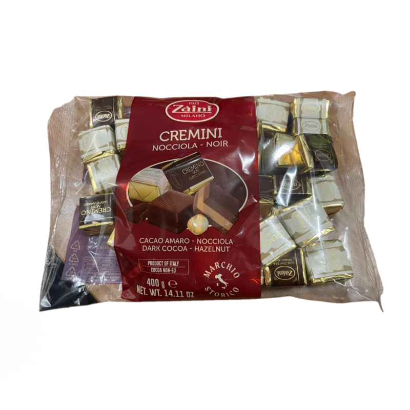 Zaini Cremini Hazelnut & Dark Cocoa 400 g – Premium Italian