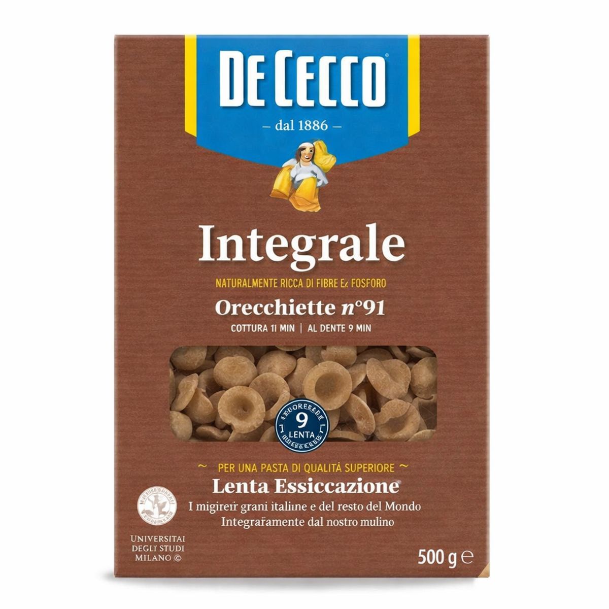 Orecchiette Integral n°91 De Cecco 500 Gr.