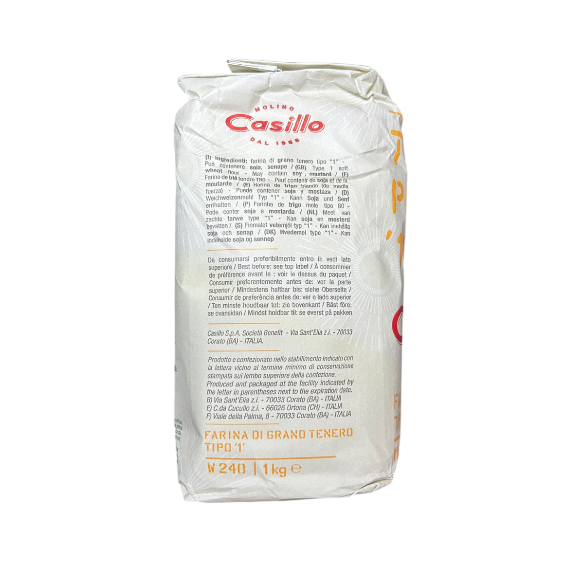 Molino Casillo Farina di Grano Tenero Tipo 1 W240 1 Kg