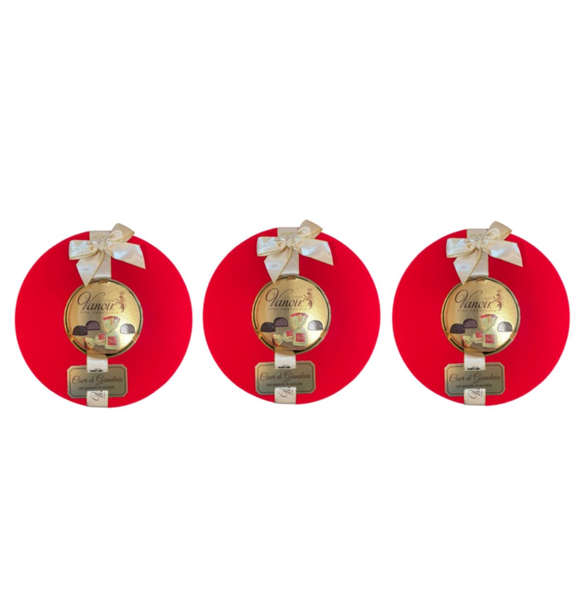 Vanoir Cuor di Gianduia 210 g – Fine Chocolate Pralines with Chopped Hazelnuts in an Elegant Gift Box - 3 Pieces