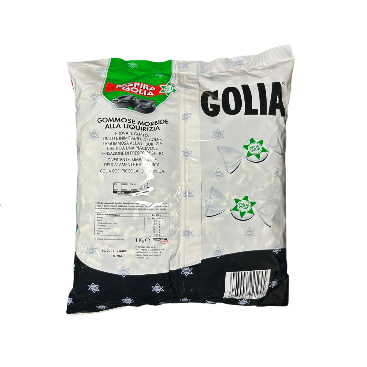 Perfetti Golia Gommose Morbide alla Liquirizia 1Kg