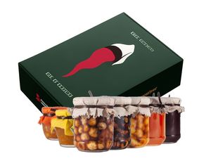 Fantasia Napoletana “Parthenope” Christmas Gift Box – Sorrento IGP Jams & Vesuvian Honey and Nut Selection