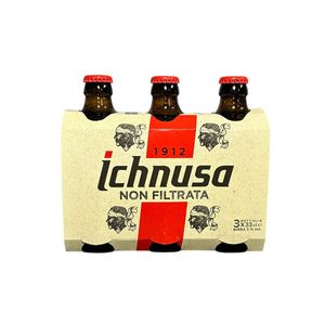 Ichnusa Unfiltered Beer 3x33cl – Italian Lager Unfiltered Beer 5% ABV