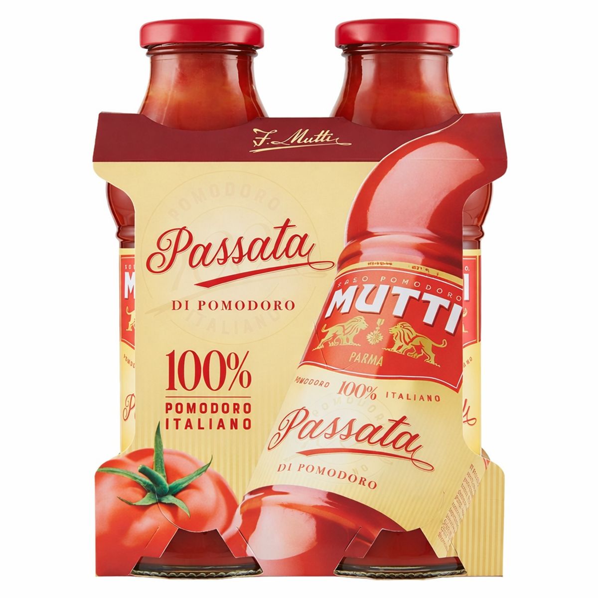 Purée de tomates Mutti, 2 x 400 Gr.