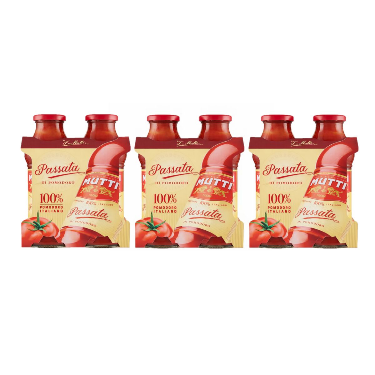 Purée de tomates Mutti, 2 x 400 g - 3 pièces