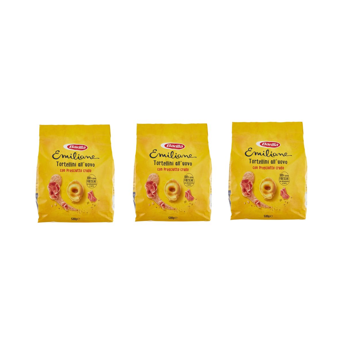 Barilla Emiliane Tortellini with Raw Ham 500 Gr.