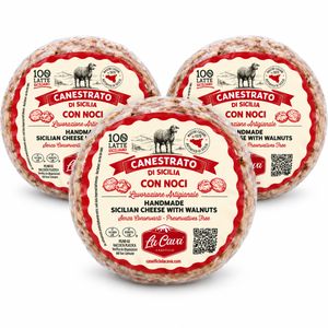 La Cava Canestrato di Sicilia con Noci circa 500 g_0