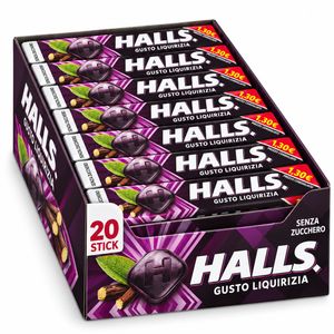 Halls Lakritzgeschmack Zuckerfrei 20 Sticks × 32 g