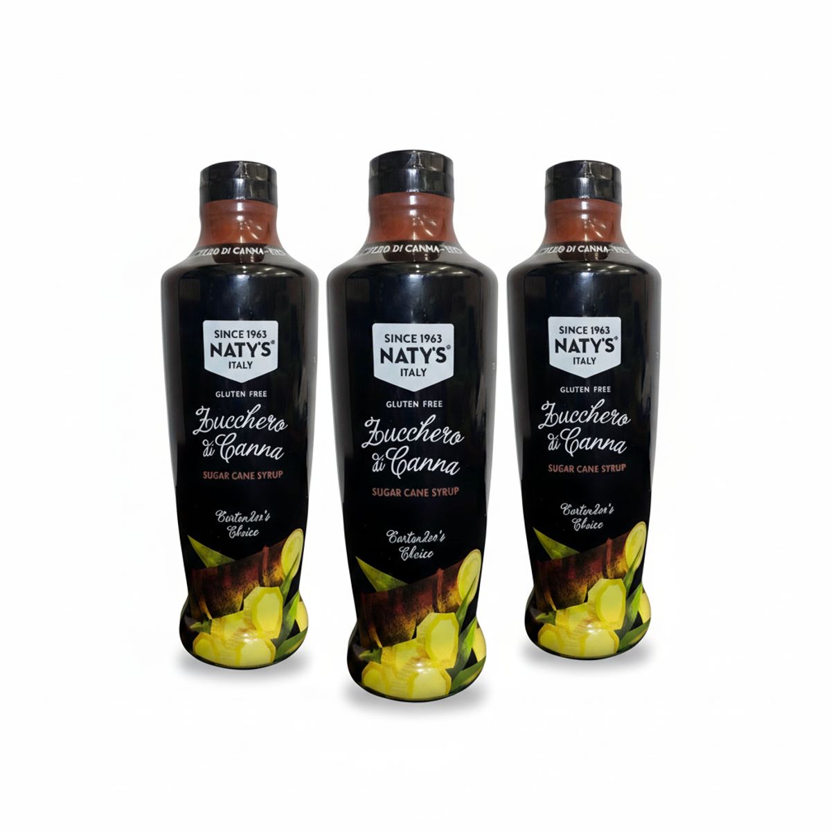 Naty's Sciroppo di Zucchero di Canna Liquido 750 ml - 3 Pezzi