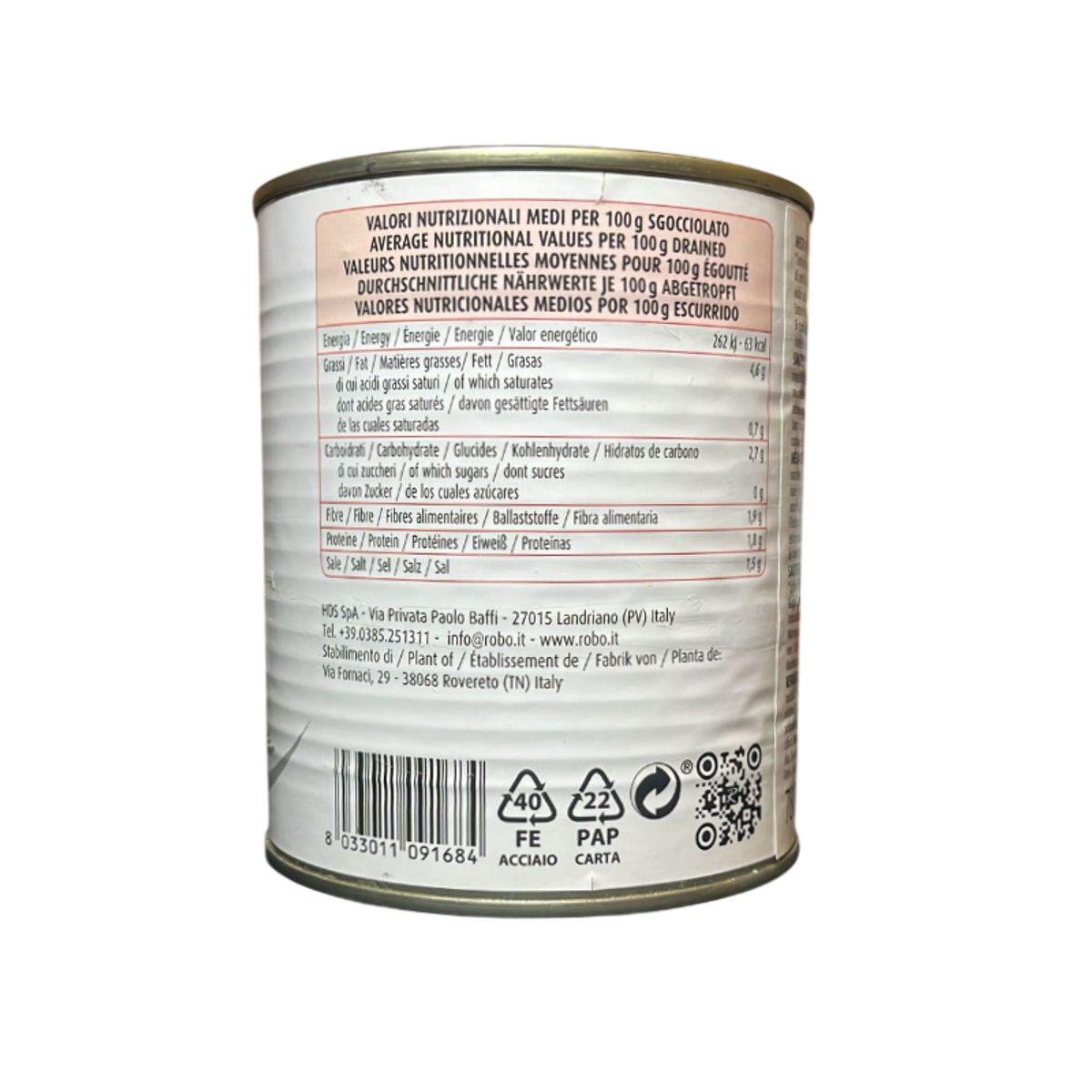 Robo Mixed Sautéed Mushrooms in a 780g Tin