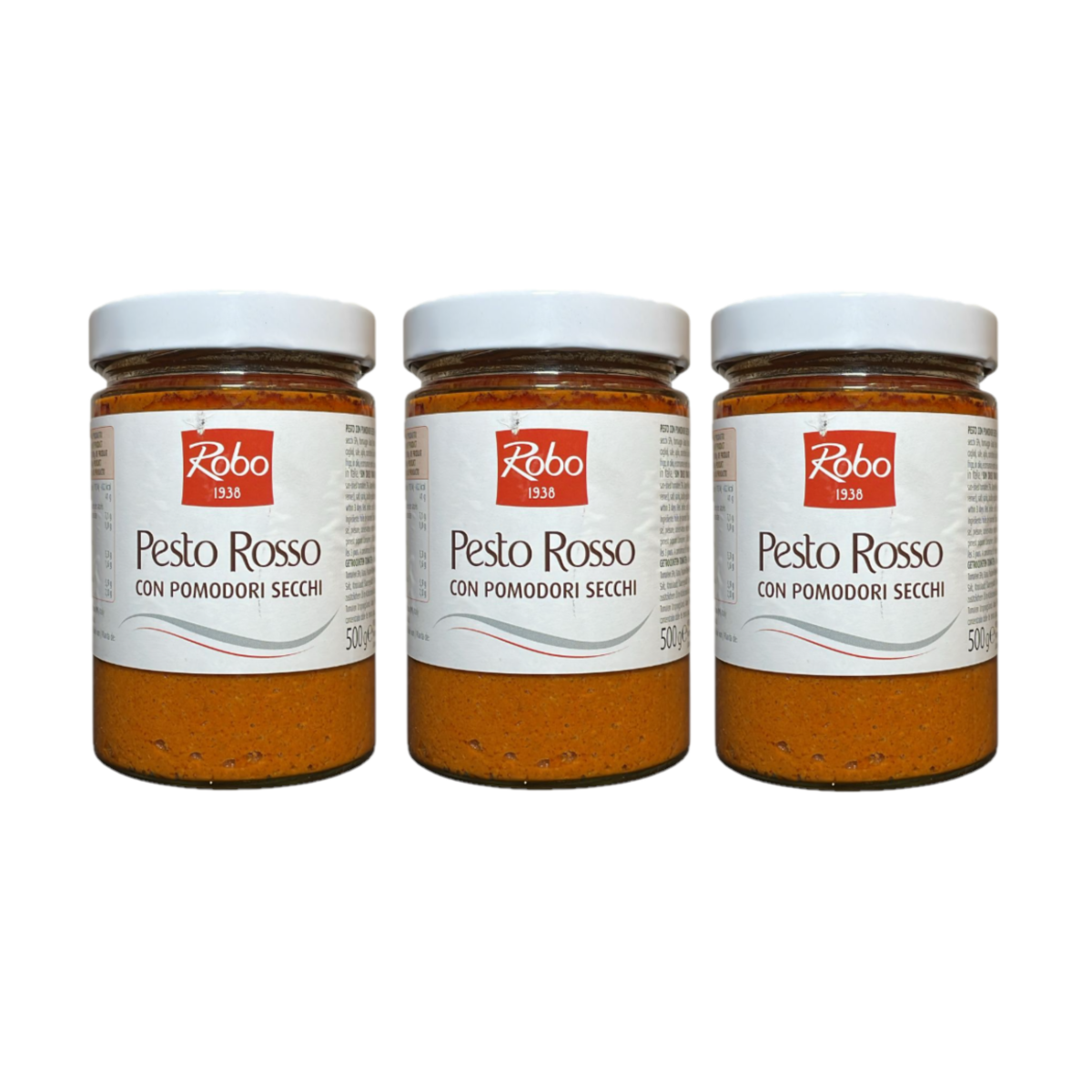 Pesto Rojo Robo con Tomates Secos 500 Gr - 3 Piezas