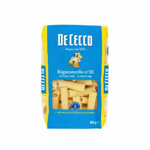 De Cecco Rigatoncello n°28 Durum Wheat Pasta 500 g – Dry Pasta