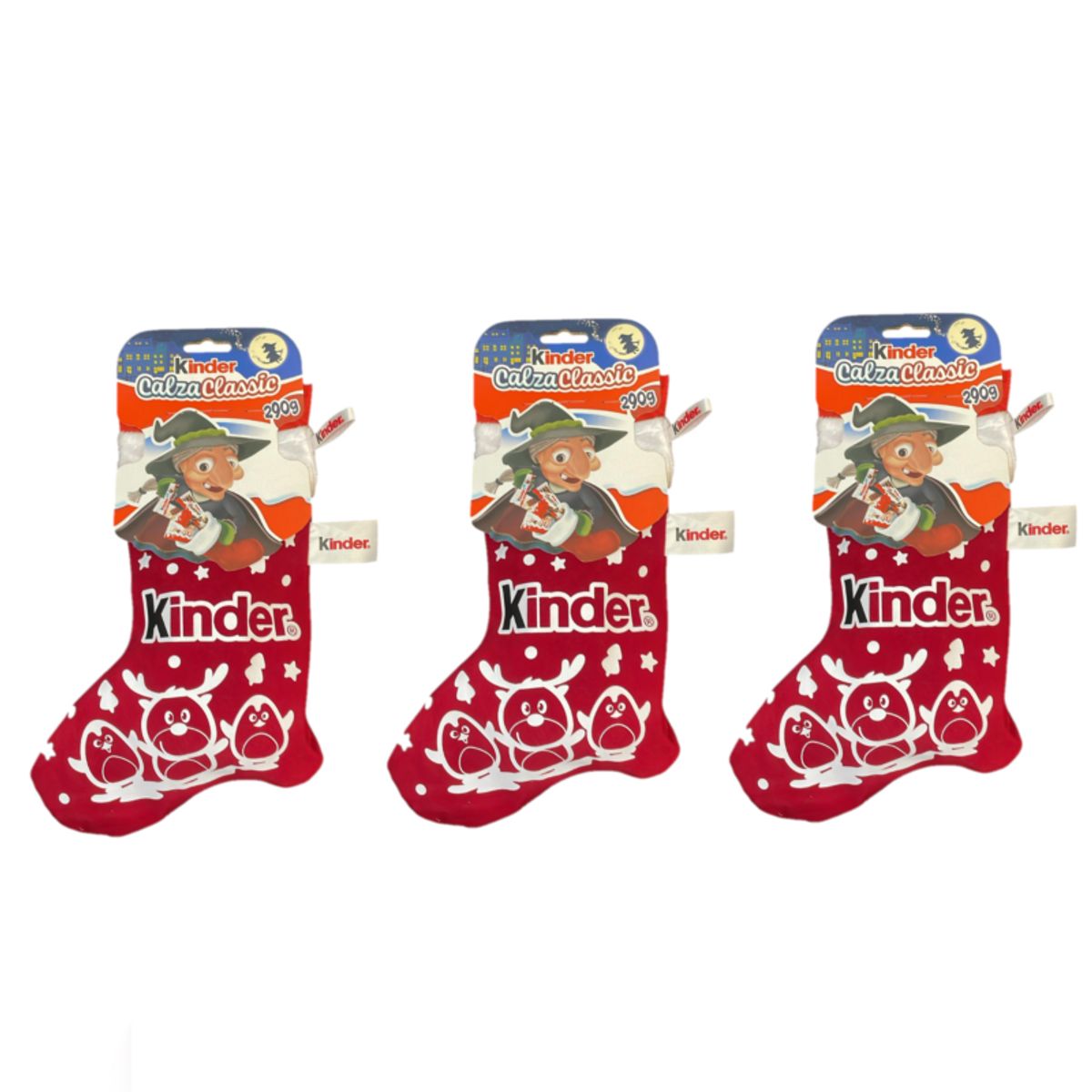 Kinder Classic Stocking 290g – Epiphany stocking filled with assorted Kinder sweets - 3 pieces
