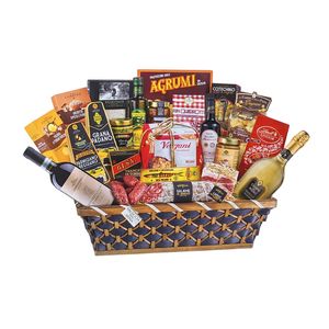 Villa Guelfa Weihnachtskorb „La Ghiotta Dispensa“ 24 Stück | Italienische Feinkost-Delikatessen für ein Fest voller Geschmack und Eleganz